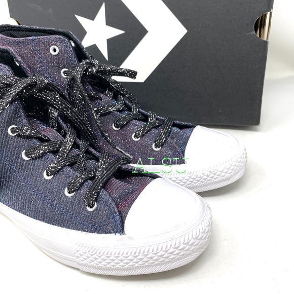 💖MEGA SALE💖Converse CTAS High Canvas Glitter Black Women’s Size 6 564911C - Picture 7 of 8